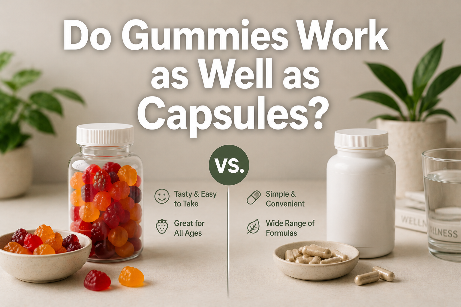 Do Gummies Work as Well as Capsules?