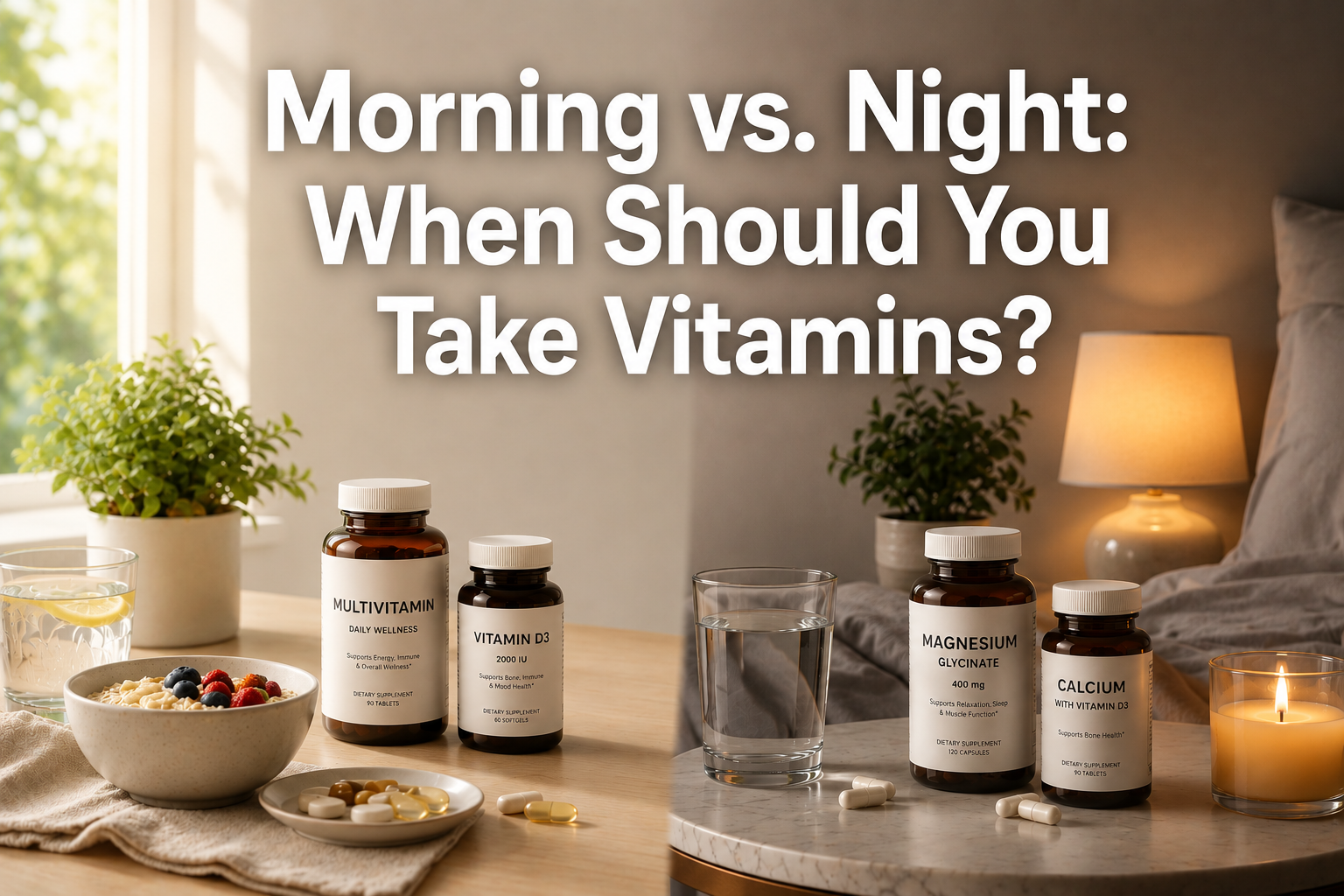 Morning vs. Night: When Should You Take Vitamins?