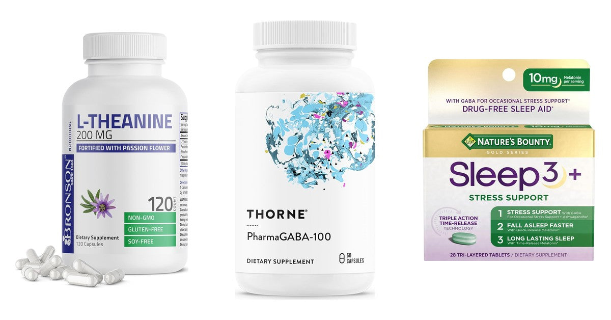 L-Theanine 200 mg vs GABA 750 mg: what seven labels print