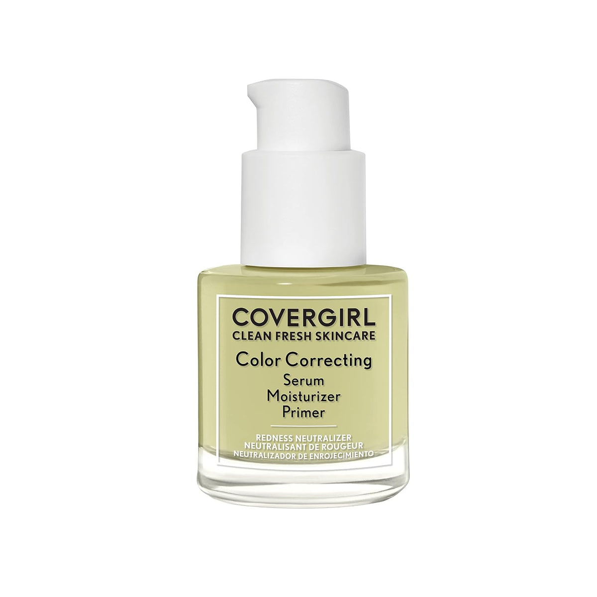 COVERGIRL Clean Fresh Skincare Color Correcting Serum Moisturizer Primer 100 Redness Neutralizer 1 fl oz (30 ml) — product image 1