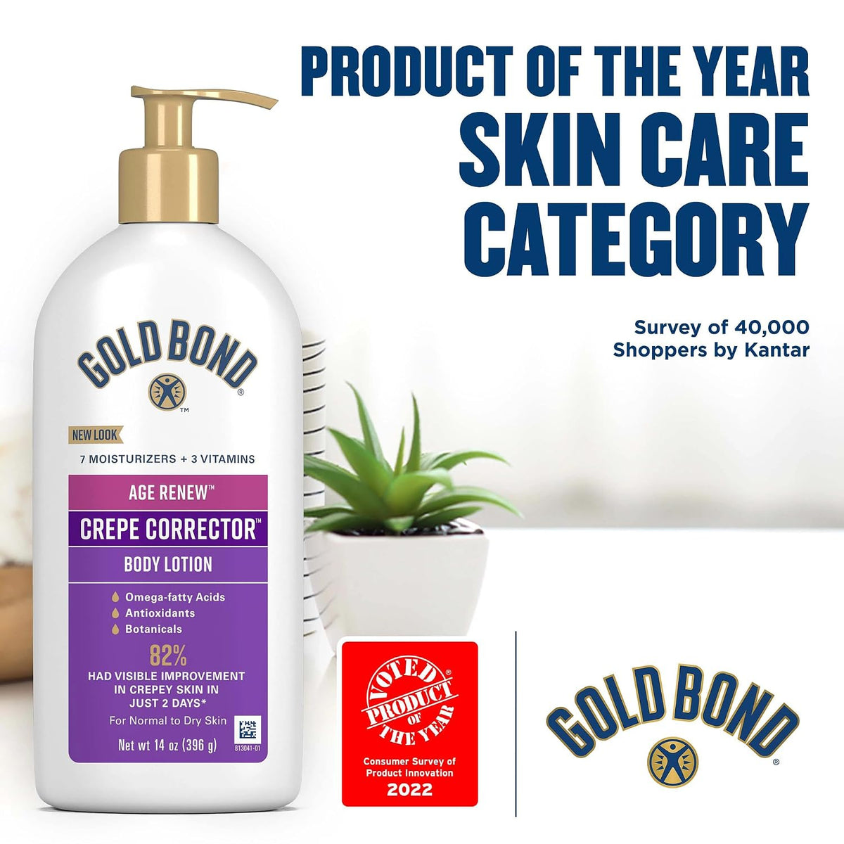 Gold Bond Age Renew Crepe Corrector Body Lotion 14 oz (396 g) — product image 3