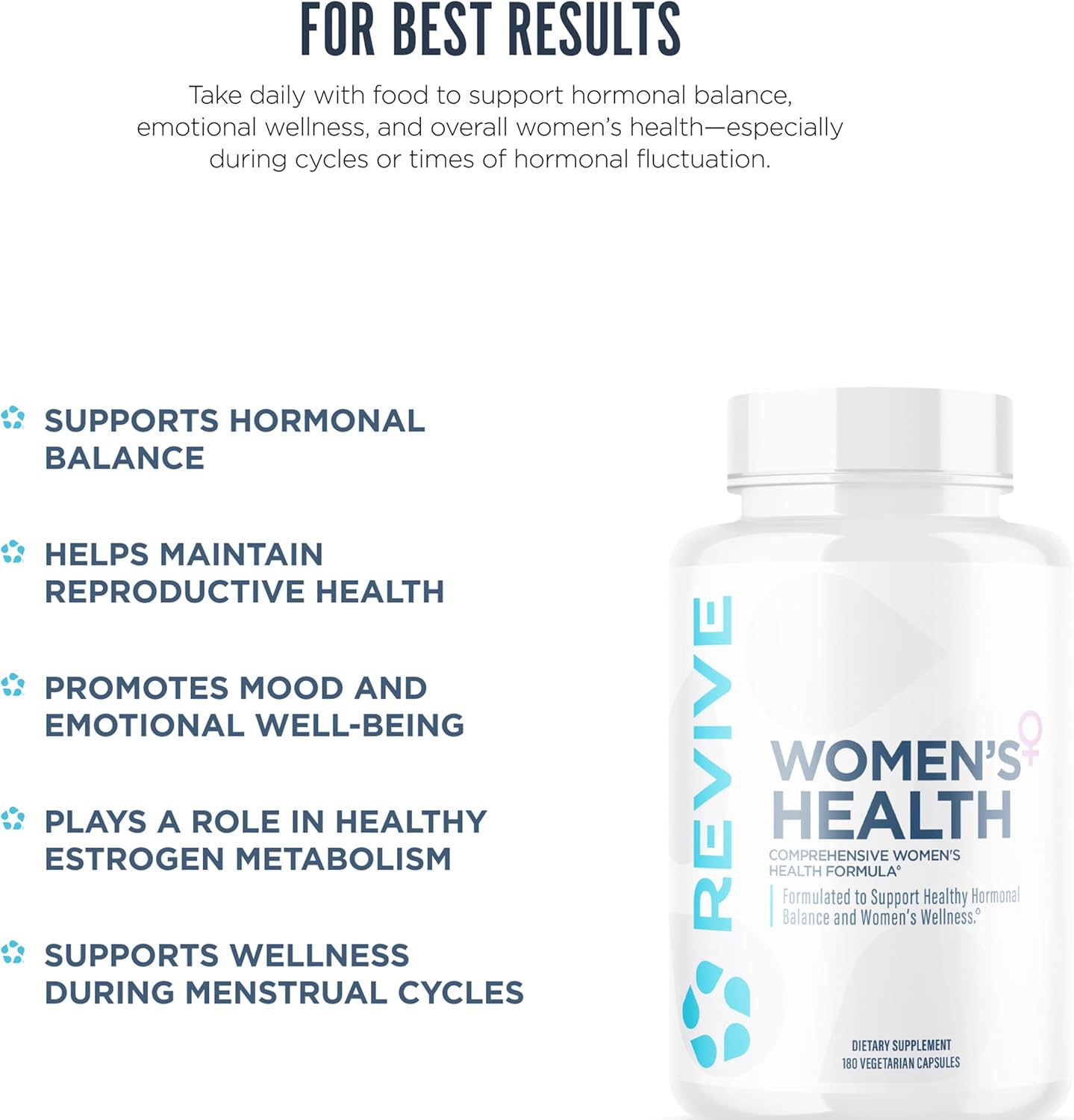 Revive Womens Health Myo Inositol Capsules 180 Ct Wellness