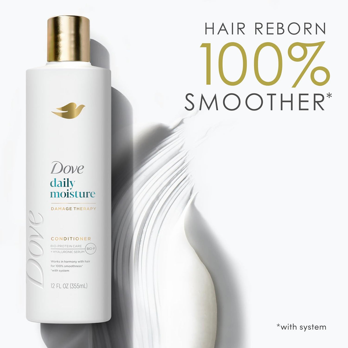 Dove Daily Moisture Damage Therapy Conditioner 12 fl oz (355mL) (Pack of 4) — product image 4