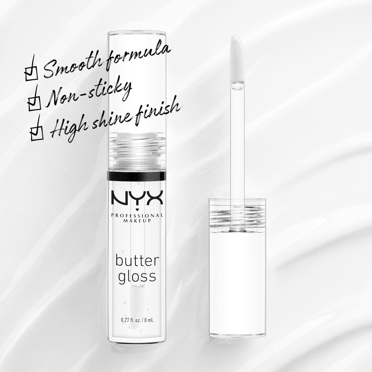 NYX PROFESSIONAL MAKEUP Butter Gloss Clear 54 0.27 fl oz (8 ml) — product image 2