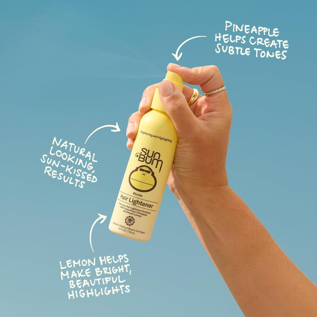 Sun Bum Hair Lightener Blonde 4 fl oz (118 ml) — product image 4