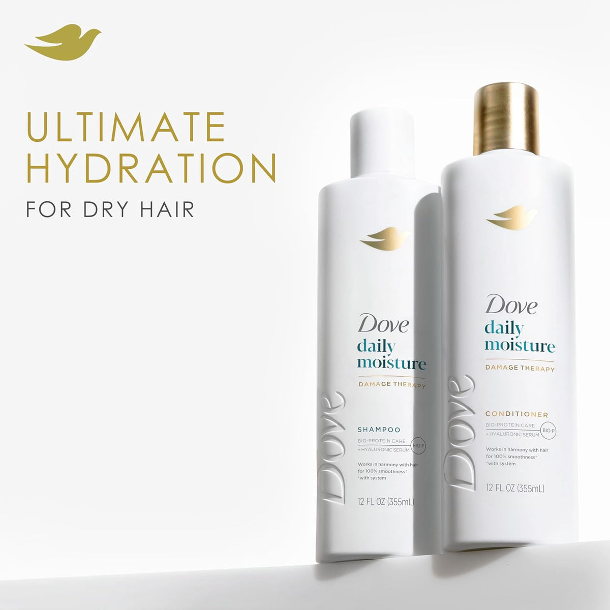 Dove Daily Moisture Damage Therapy Conditioner 12 fl oz (355mL) (Pack of 4) — product image 3