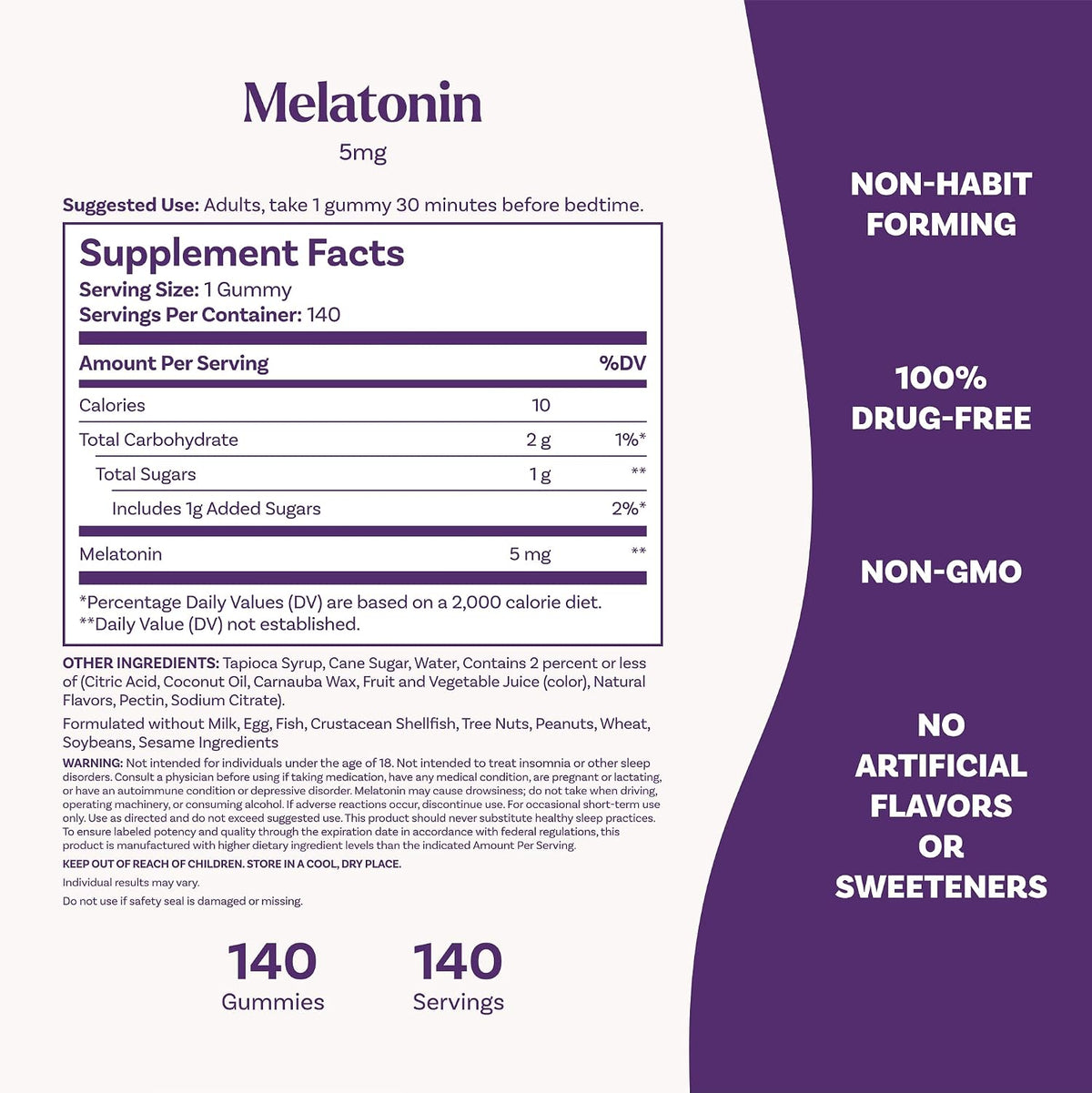 Natrol Melatonin 5mg 140 Gummies — product image 2