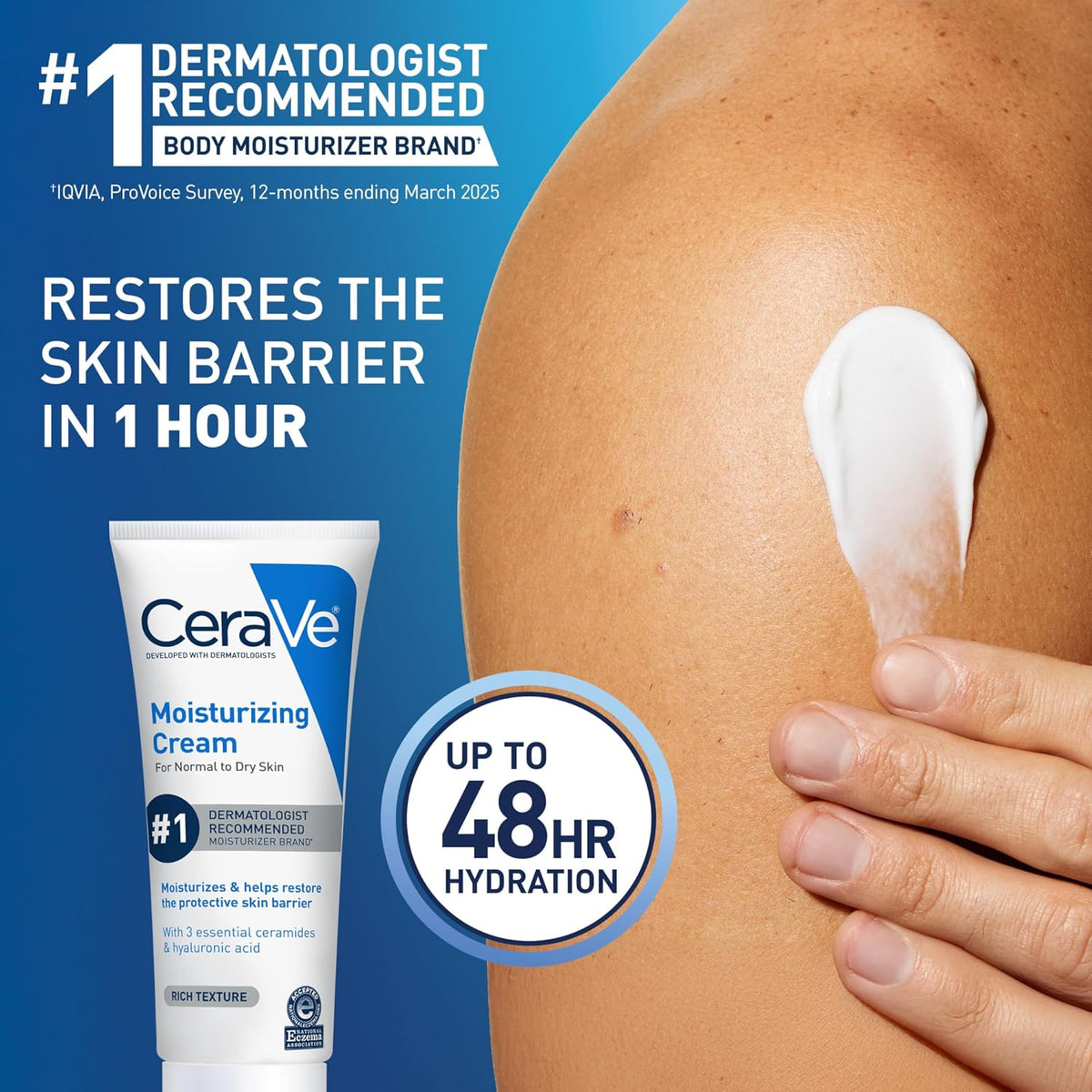 CeraVe Moisturizing Cream For Normal to Dry Skin 8 fl oz (236 ml) — product image 2