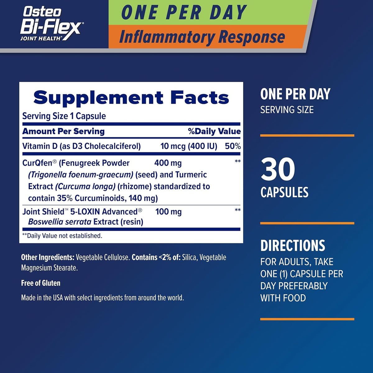 Osteo Bi-flex Joint Health One Per Day 30 Capsules — product image 2