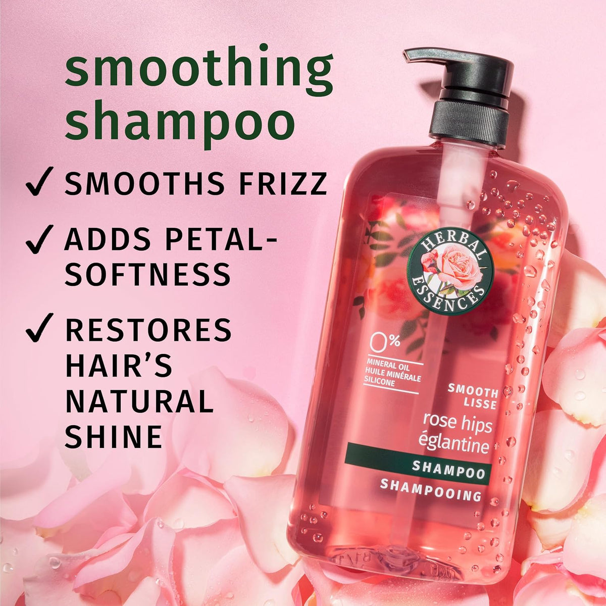 Herbal Essences Smooth Rose Hips Shampoo 29.2 fl oz (865 ml) — product image 2