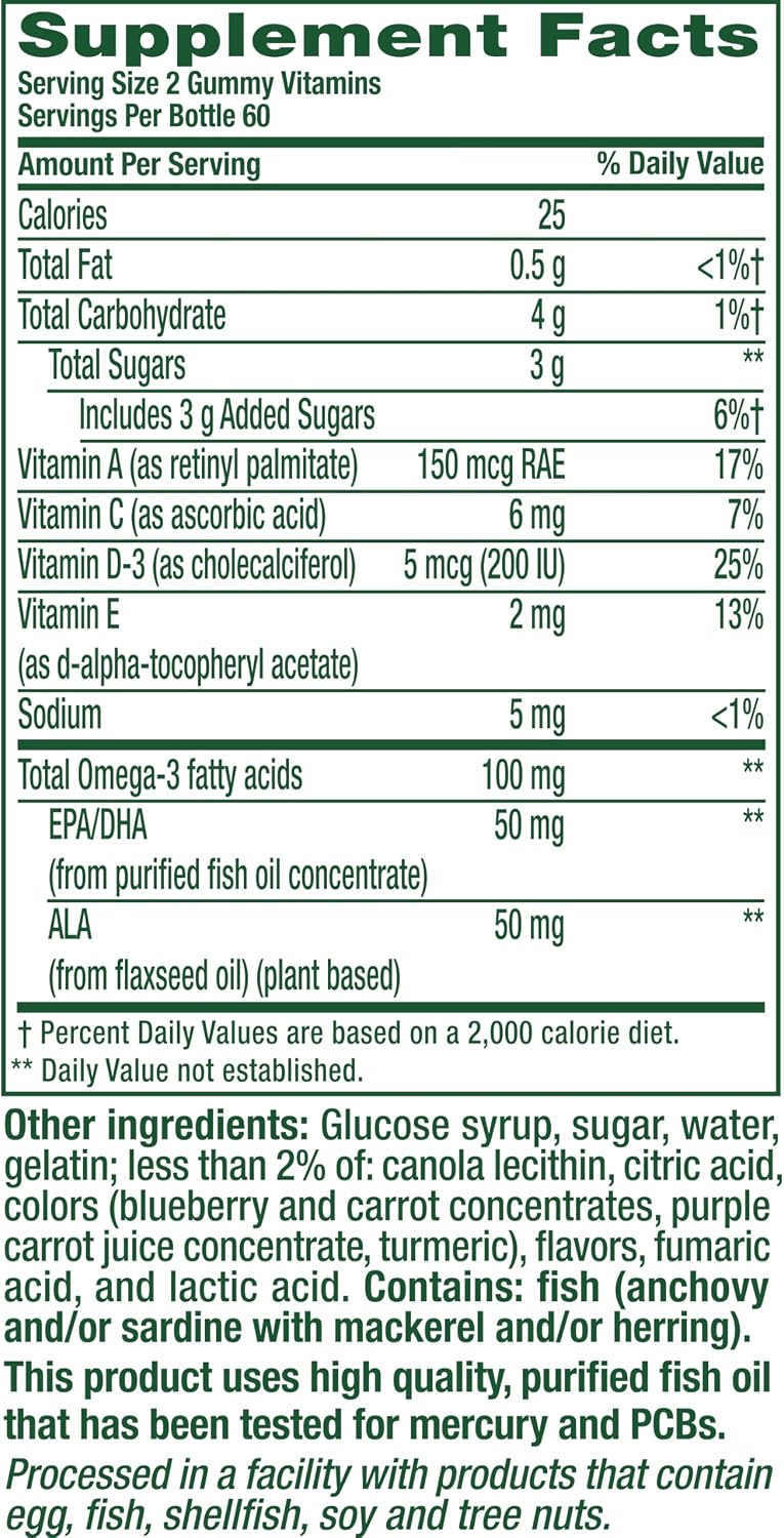vitafusion omega-3 100 mg 120 Gummies — product image 2
