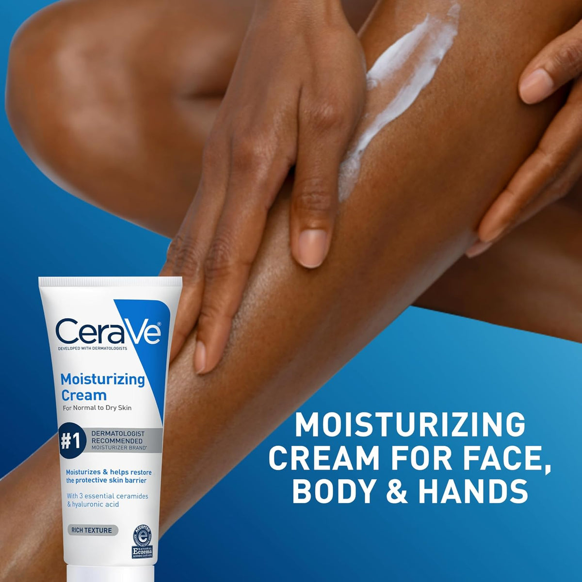 CeraVe Moisturizing Cream For Normal to Dry Skin 8 fl oz (236 ml) — product image 4