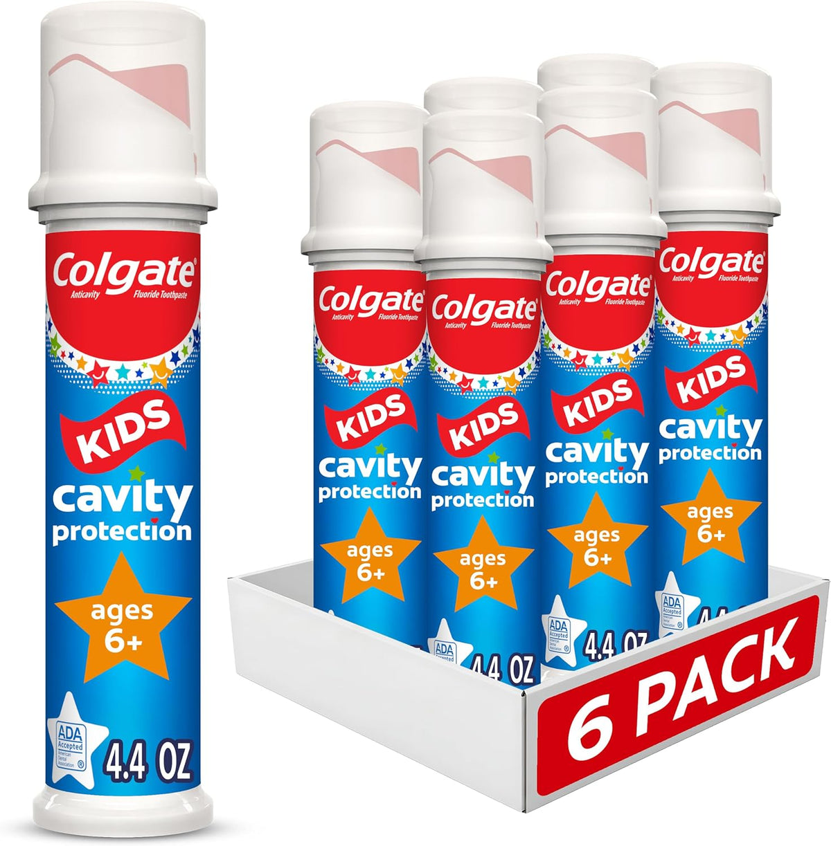 Colgate Kids Cavity Protection Toothpaste Bubble Fruit 4.4 oz (Pack of 6) — product image 1