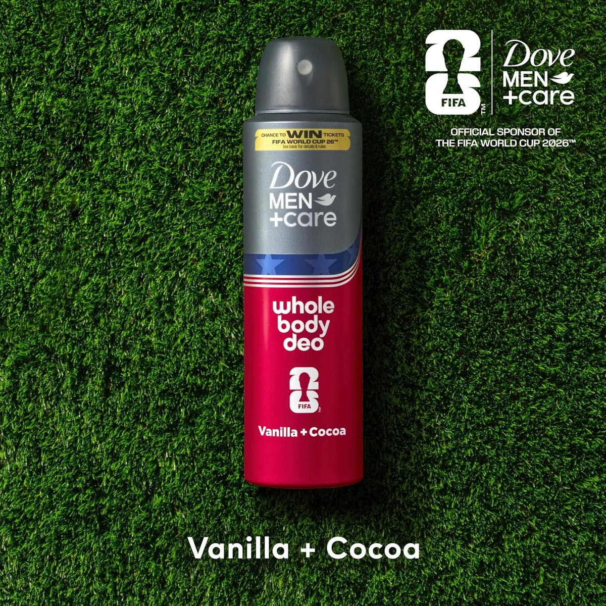Dove Men+Care Whole Body Deo Vanilla + Cocoa Deodorant Spray 4 oz (113 g) — product image 4