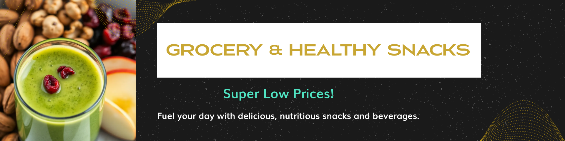 Selection of popular grocery and healthy snacks displayed on store shelves for Grocery & Snacks wholesale deals.