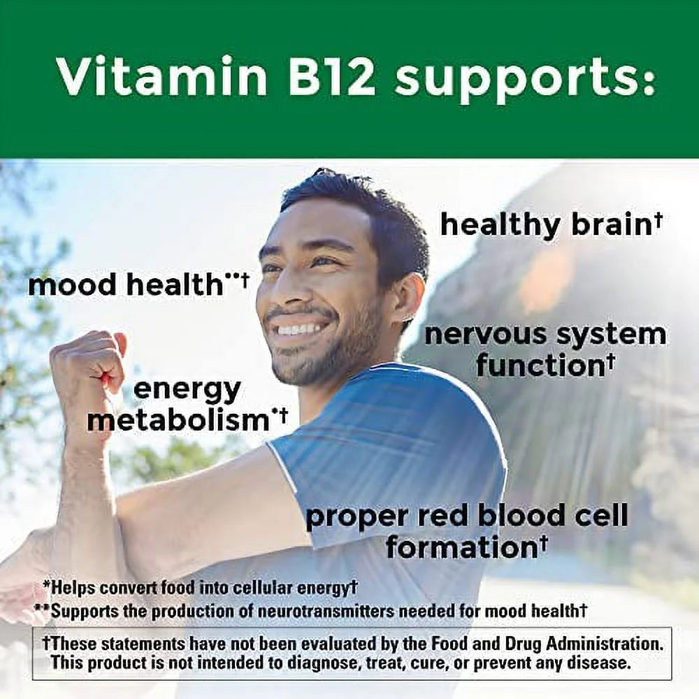 Vitamin B12 raspberry flavored gummy vitamins 60 count