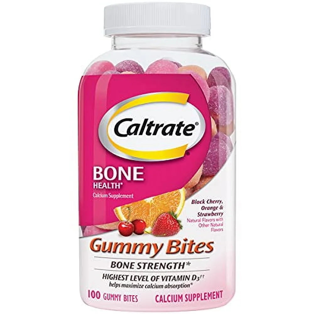 caltrate calcium vitamin d3 chewables strawberry 100 ct