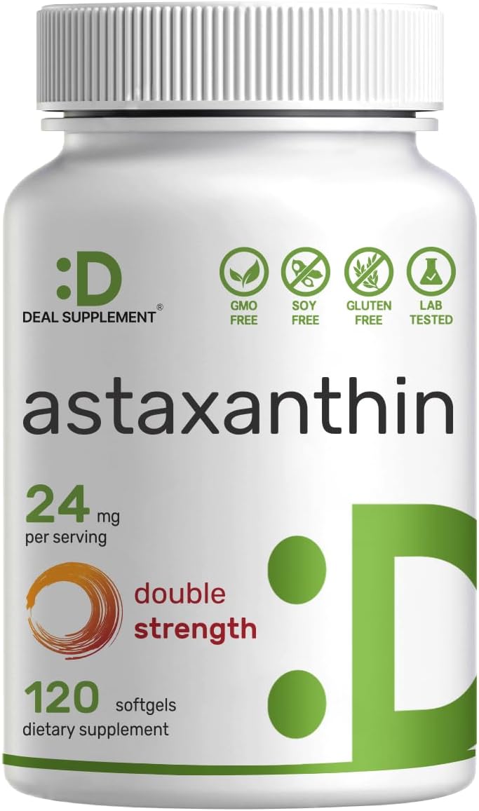 Deal Supplement astaxanthin 24mg softgels 120 count bottle