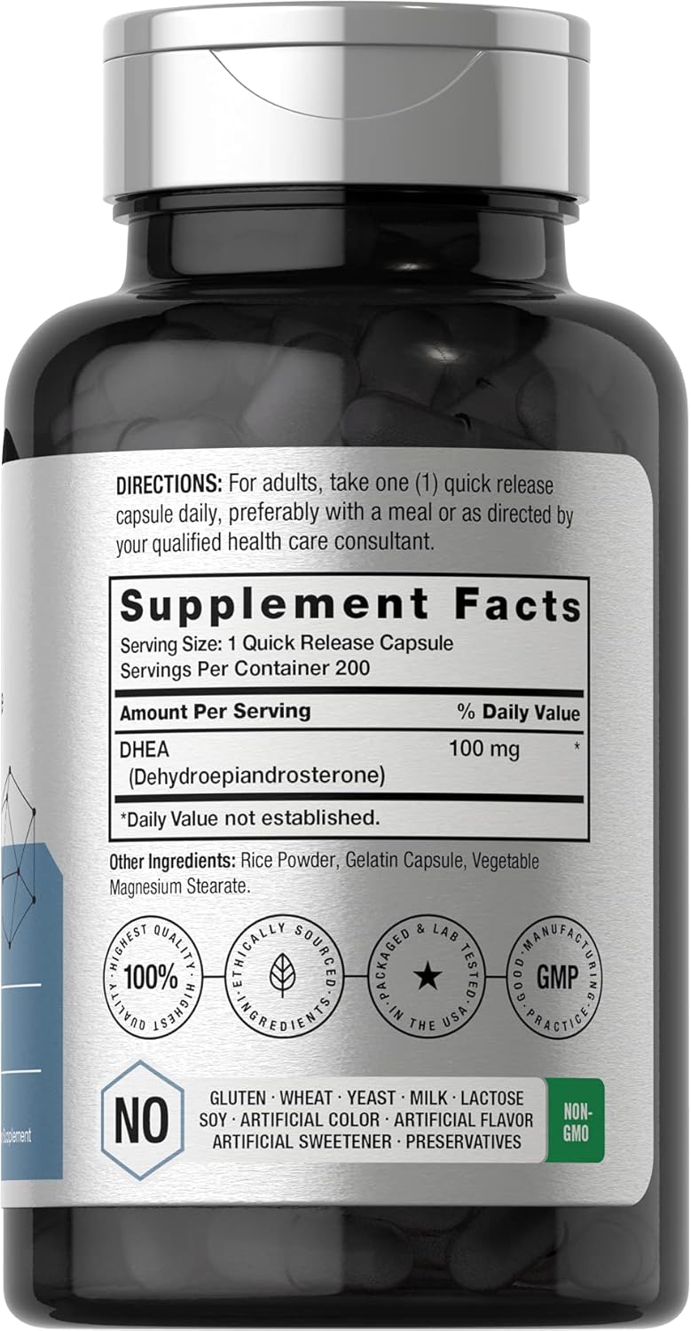 DHEA supplement capsules daily wellness product
