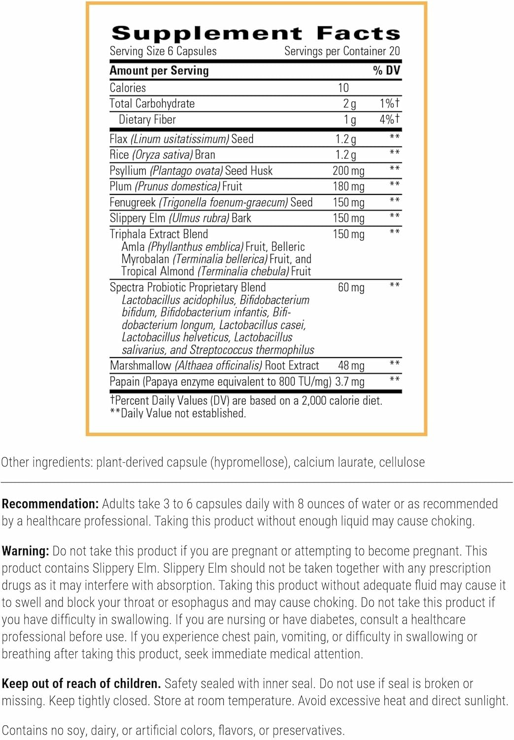 integrative therapeutics probiotic supplement capsules