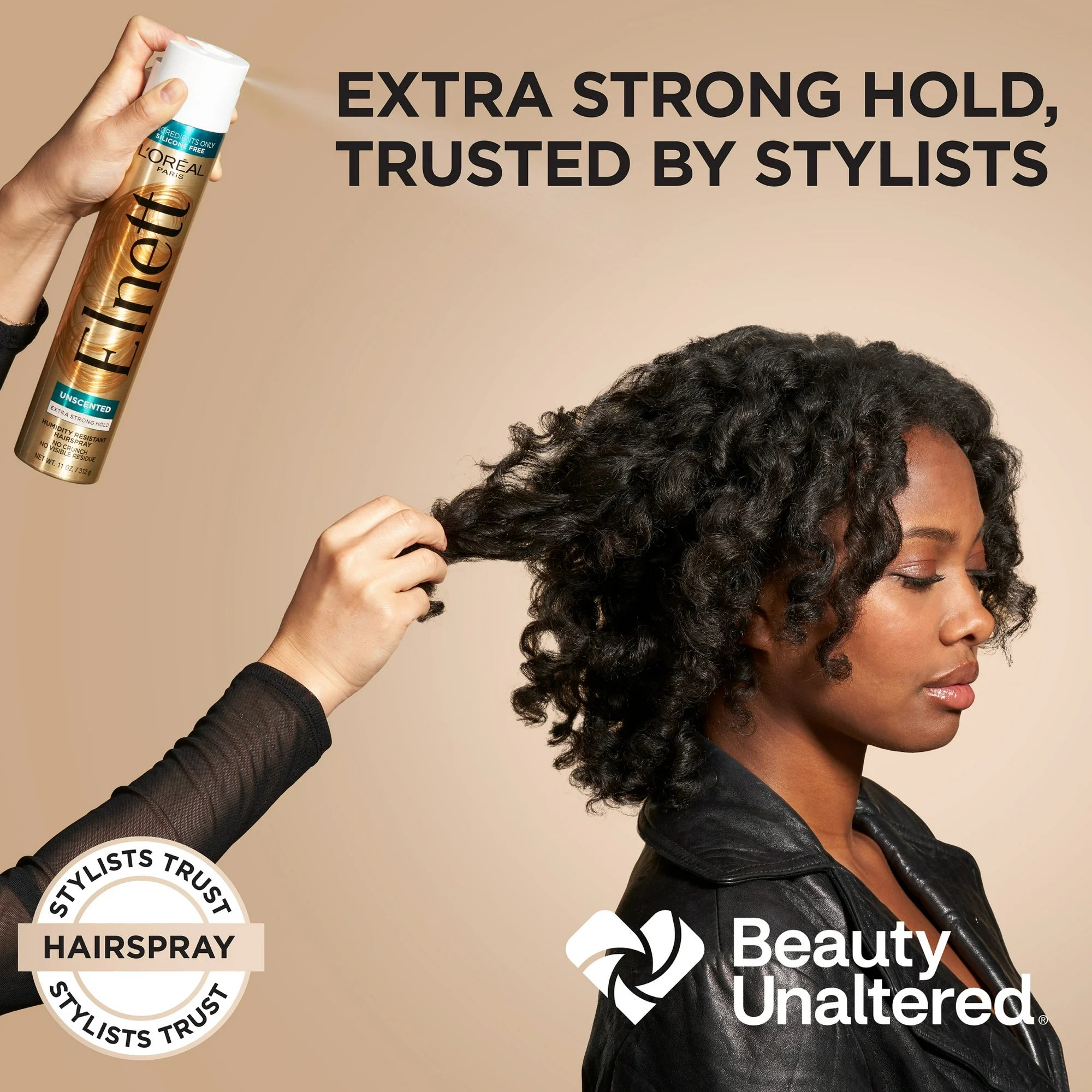 Elnett strong hold hairspray unscented for all hair types