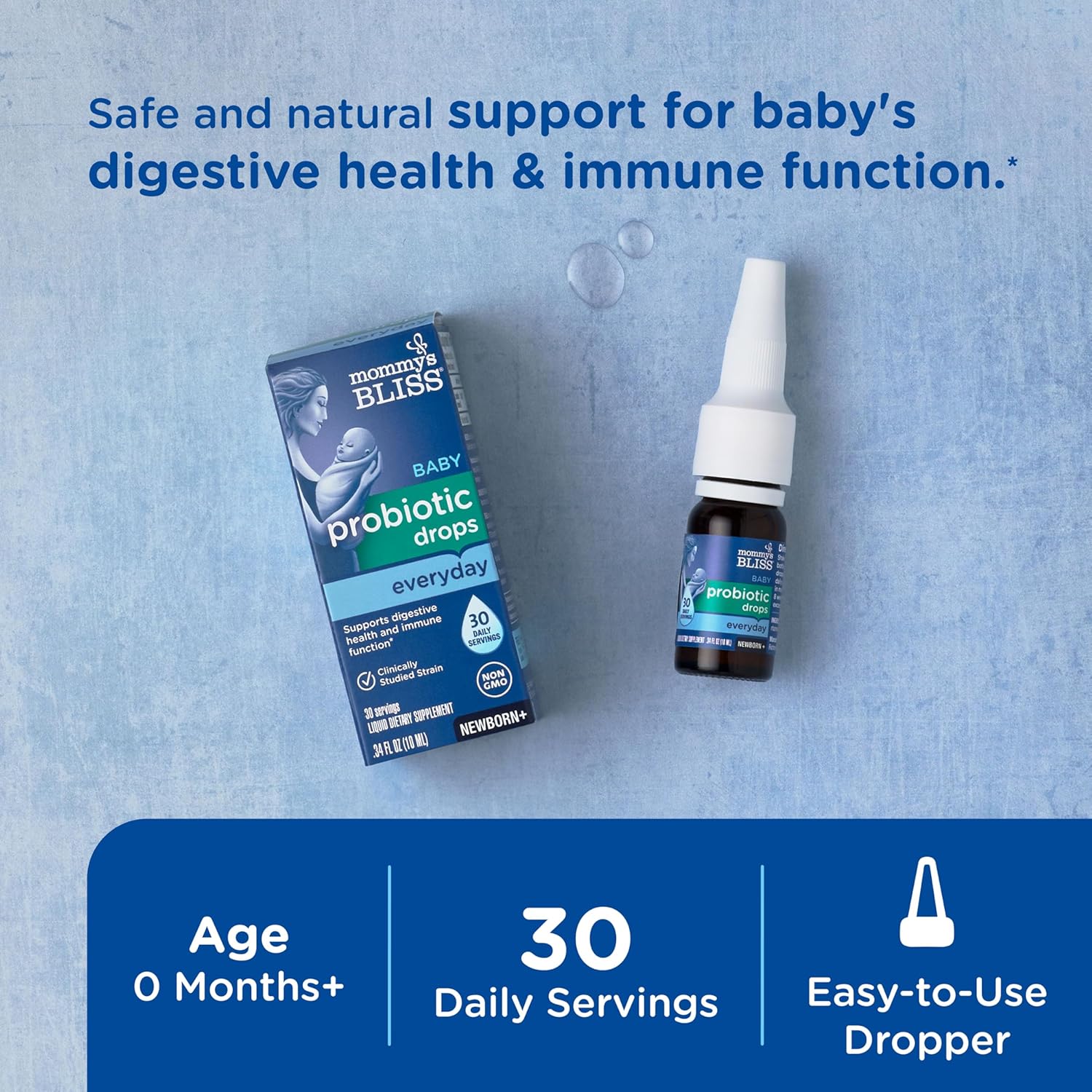 flavorless baby probiotic liquid drops wellness product