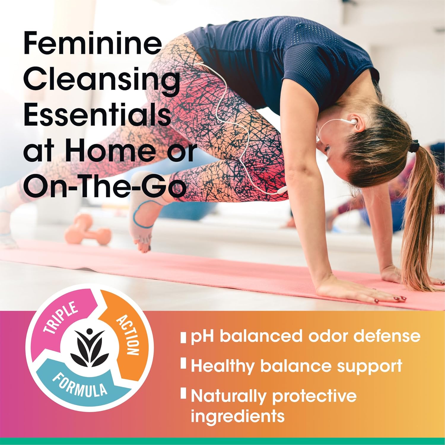fragrance free feminine cleansing wipes package