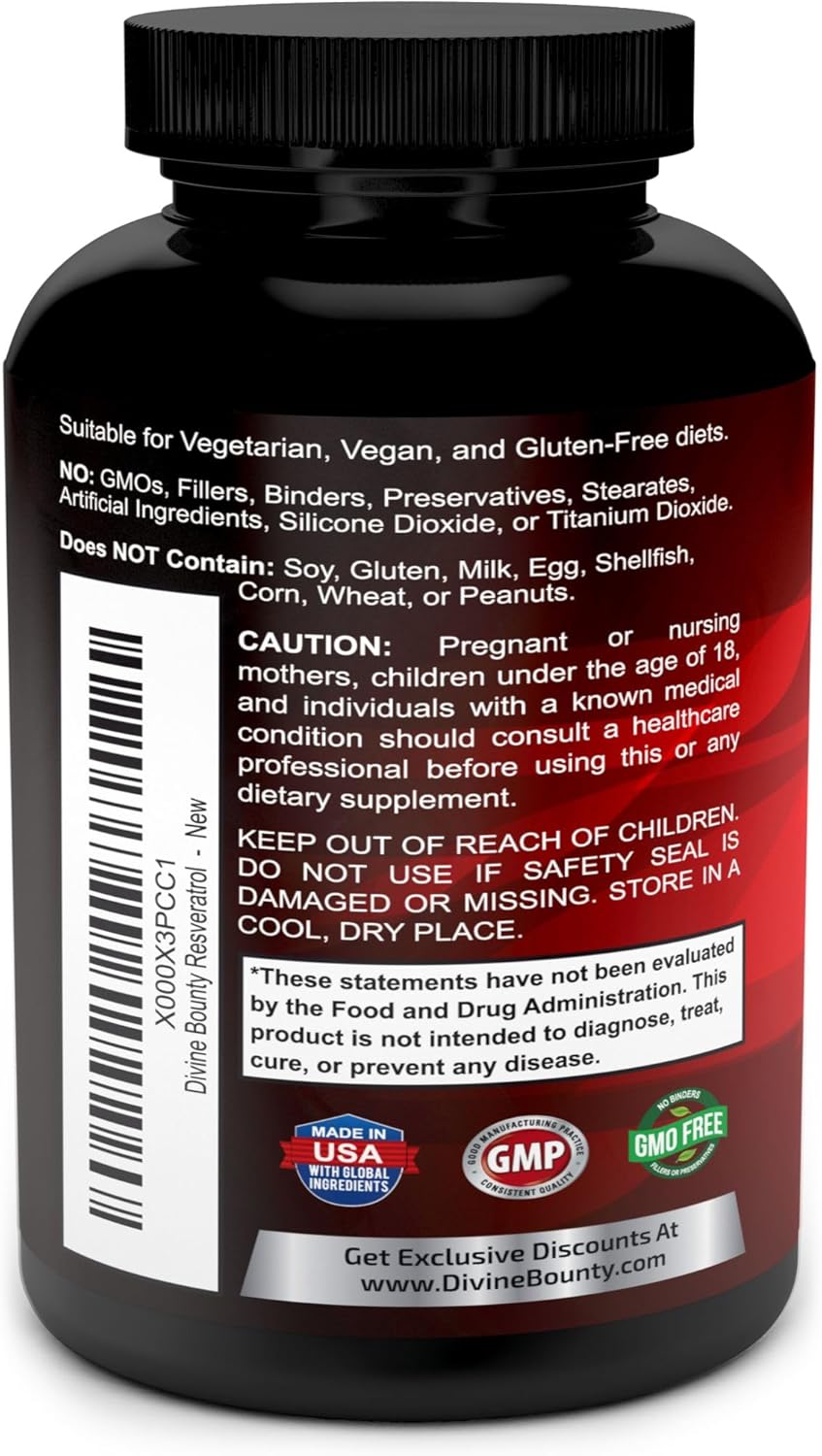 resveratrol capsules close up supplement product