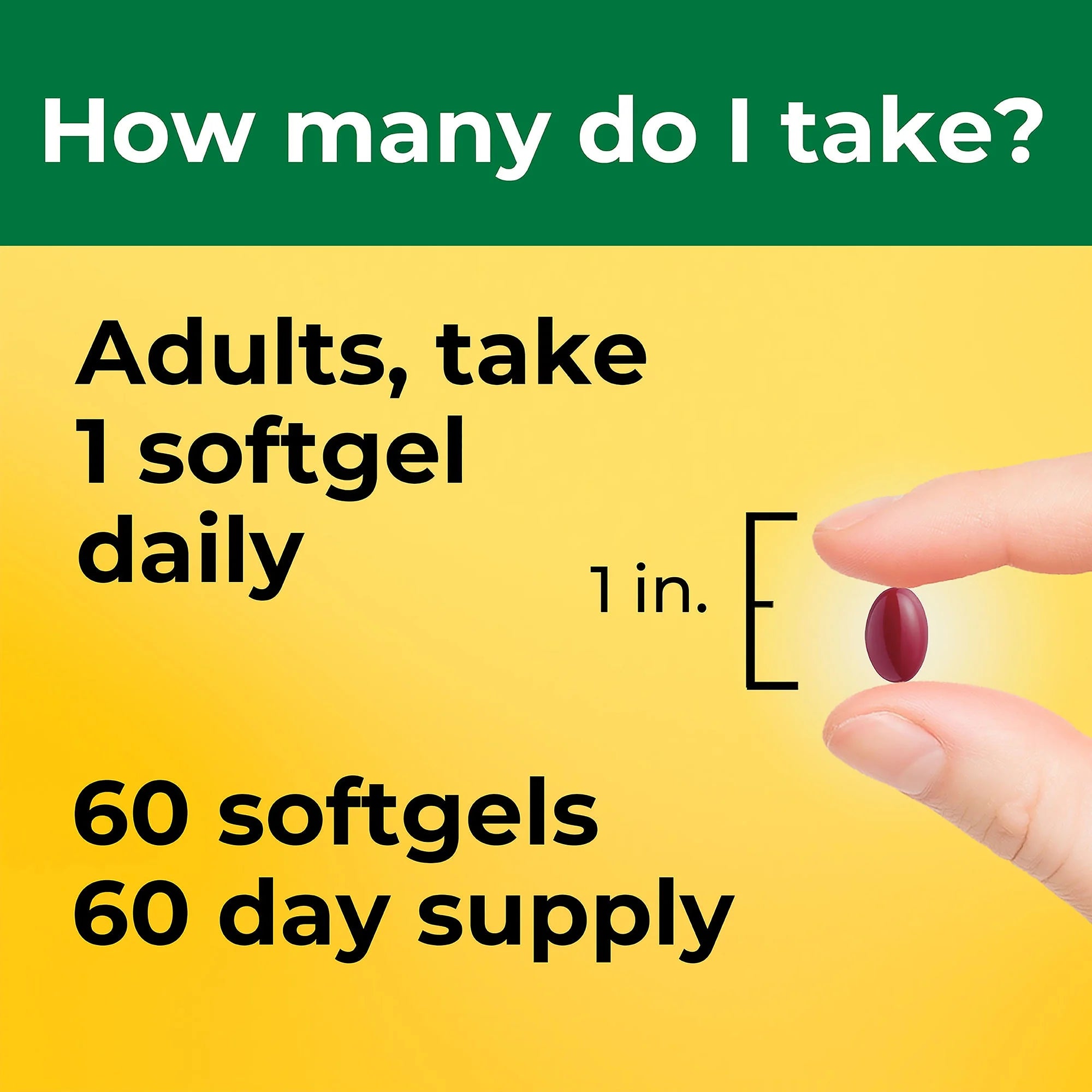 Nature Made 60 count softgels with 125 mcg vitamin D3 and K2