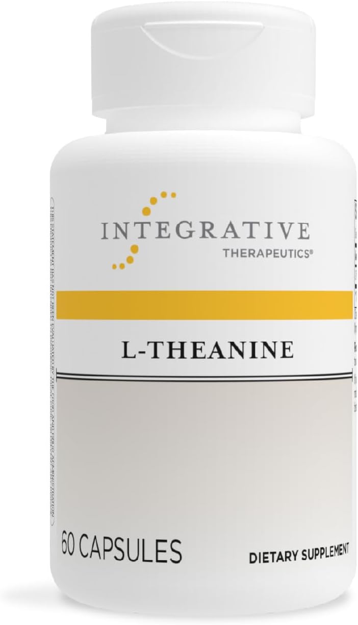Integrative Therapeutics L-Theanine capsules Suntheanine bottle
