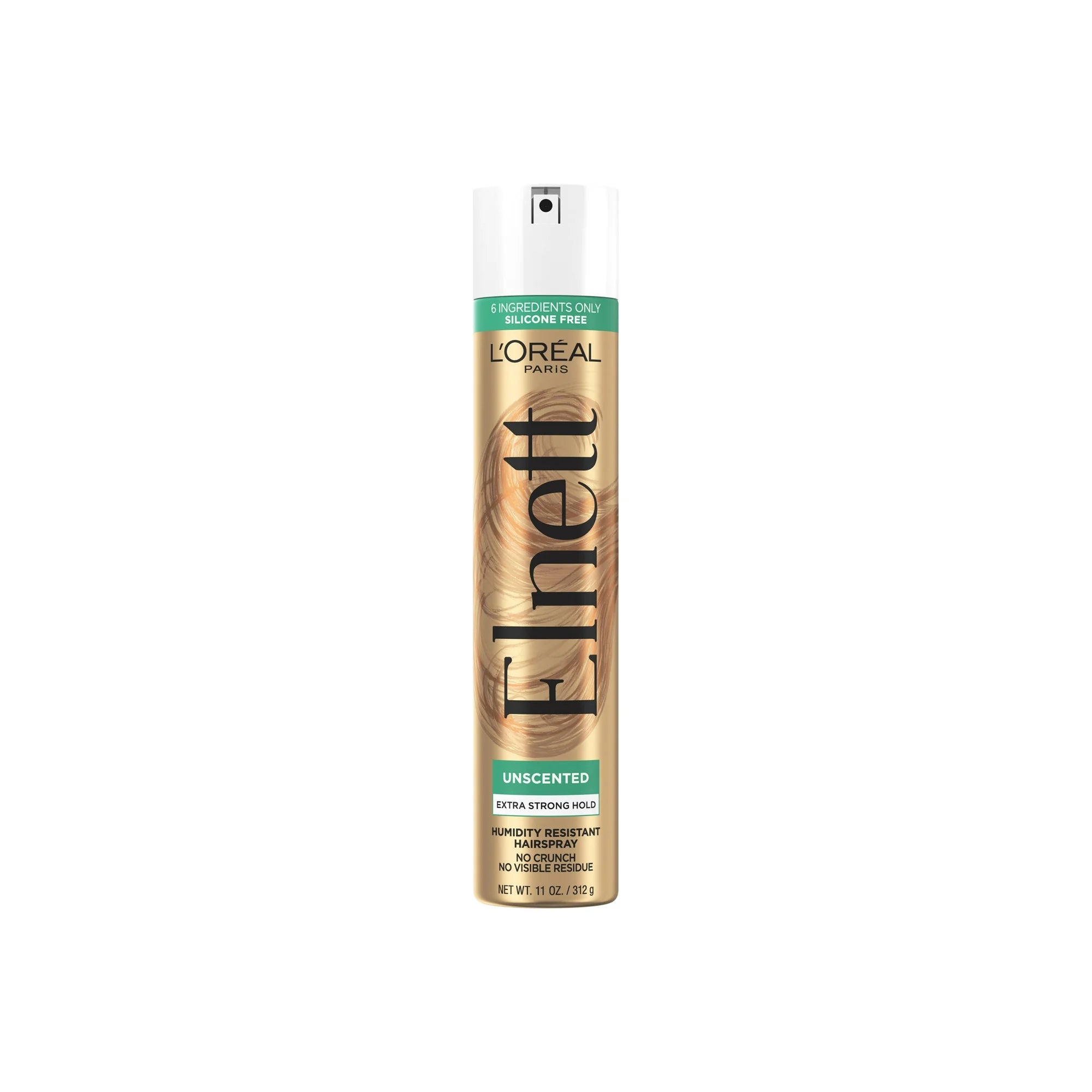 L’Oreal Elnett Satin Unscented Hairspray 11 oz bottle front