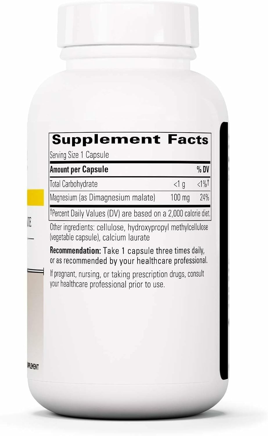 magnesium malate energy support supplement capsules