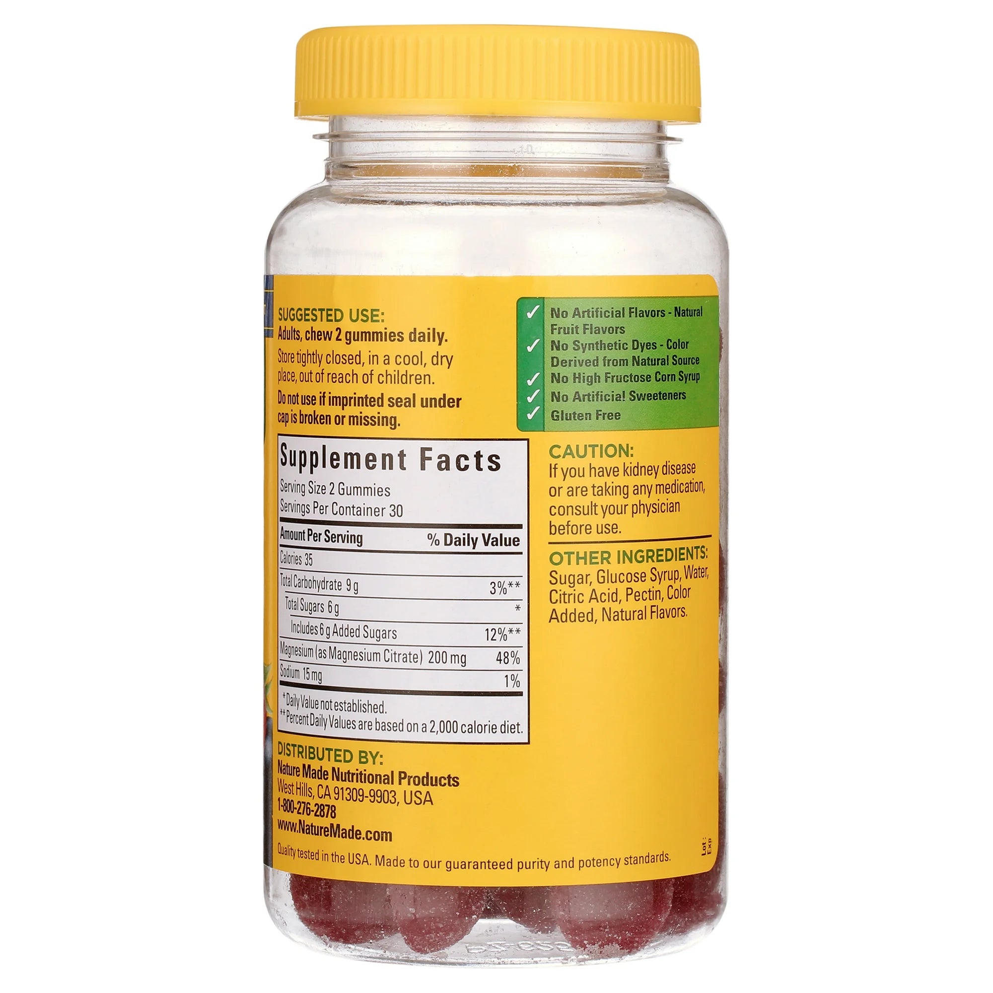 Mixed Berry Magnesium Gummies for Muscle and Bone Support