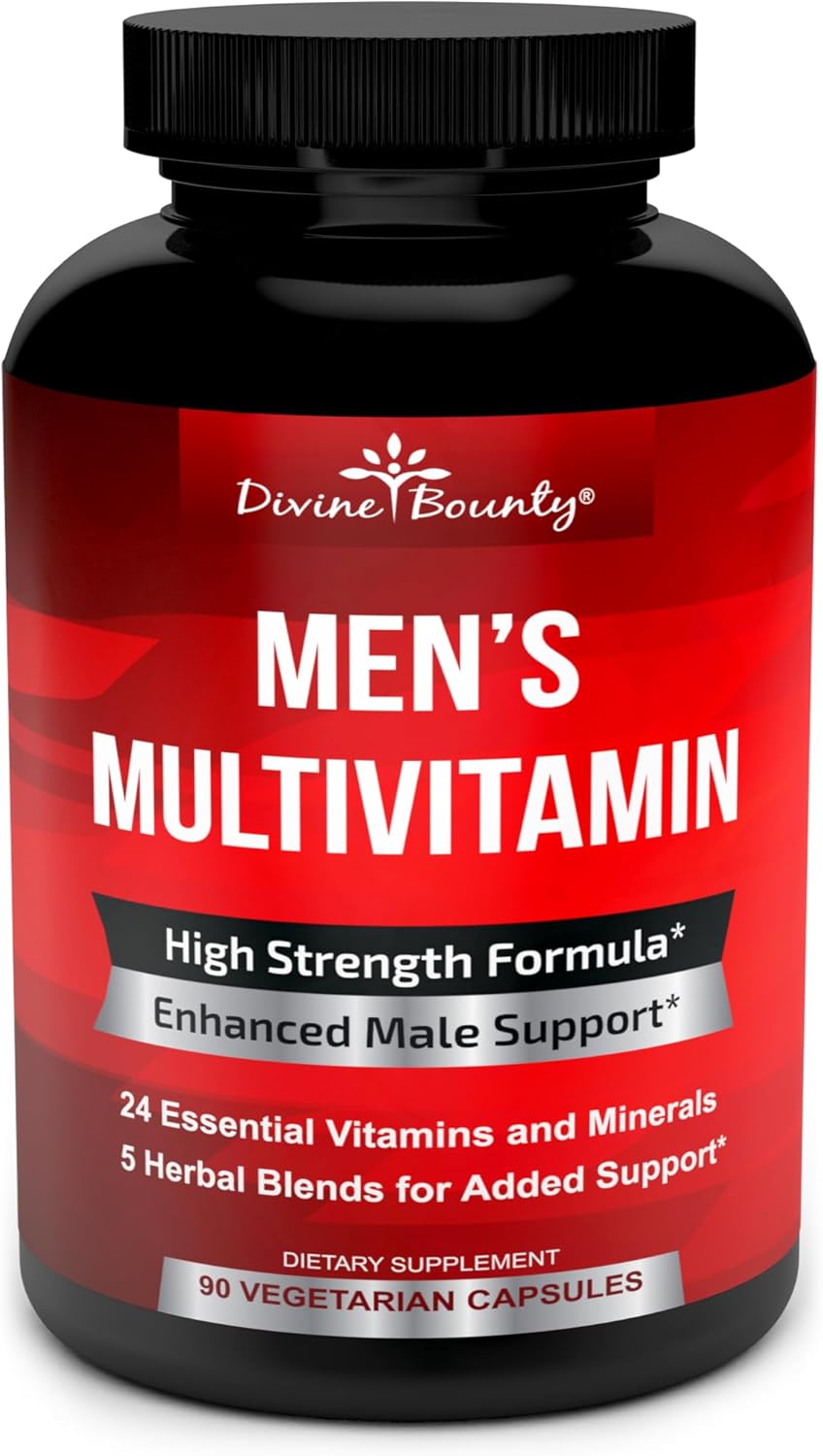 men’s daily multivitamin 90 veggie capsules bottle