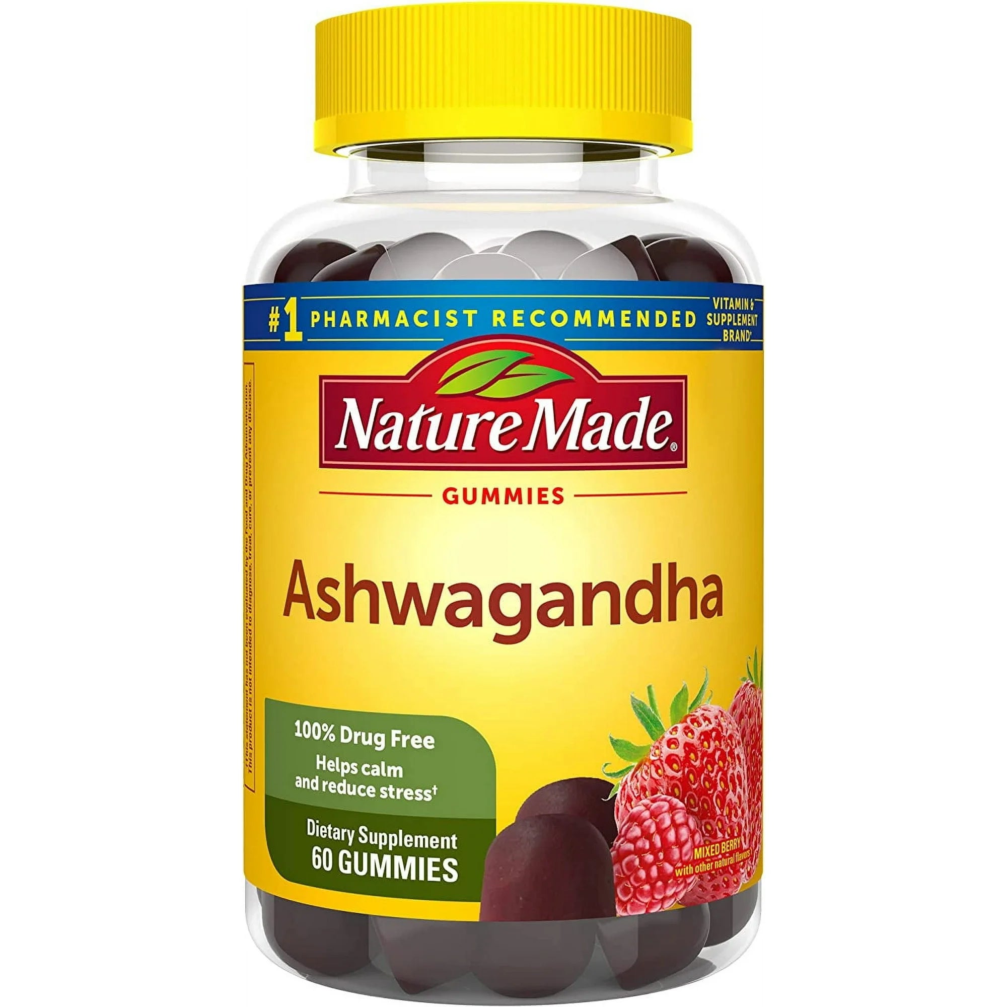 nature made ashwagandha gummies 60 ct bottle