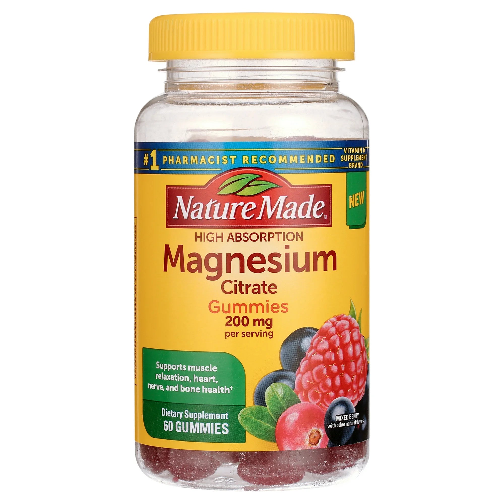 Nature Made Magnesium Citrate Gummies Bottle Front View