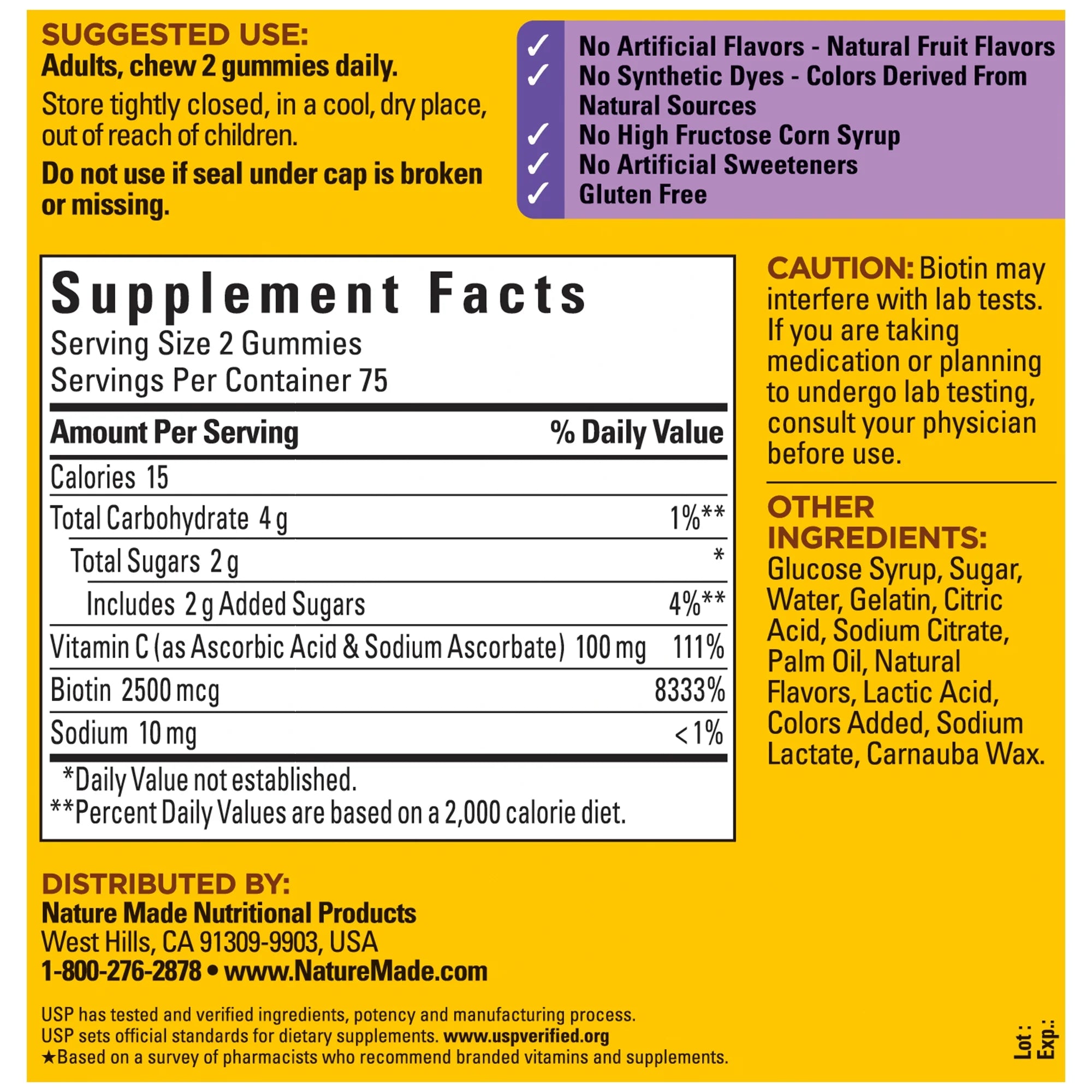 Nature Made mixed berry flavor beauty support gummies