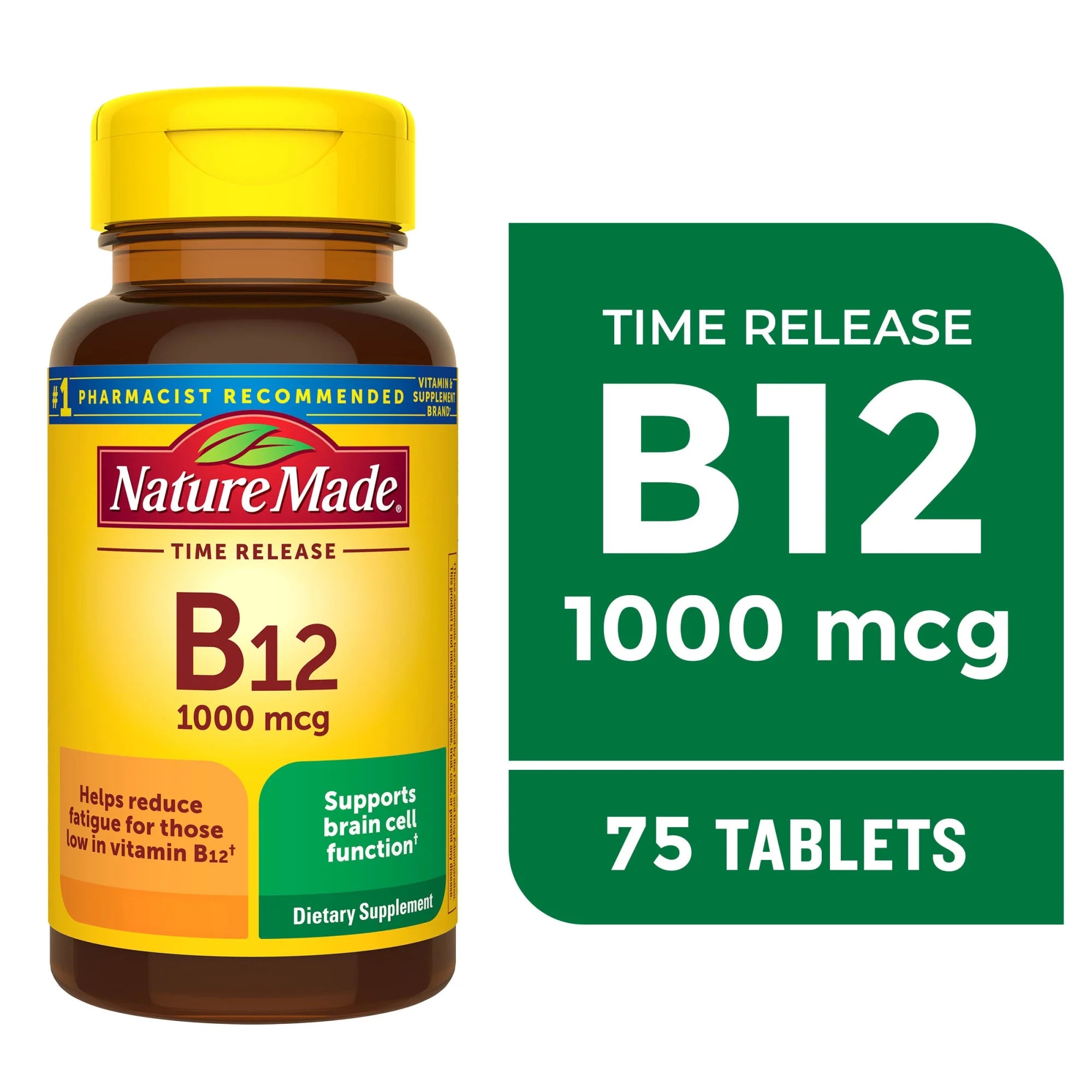 Nature Made Vitamin B12 Time Release Bottle Front