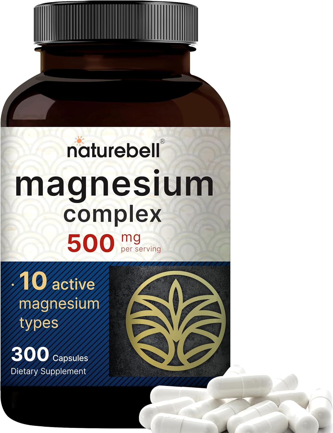 NatureBell magnesium complex 10 forms capsules bottle