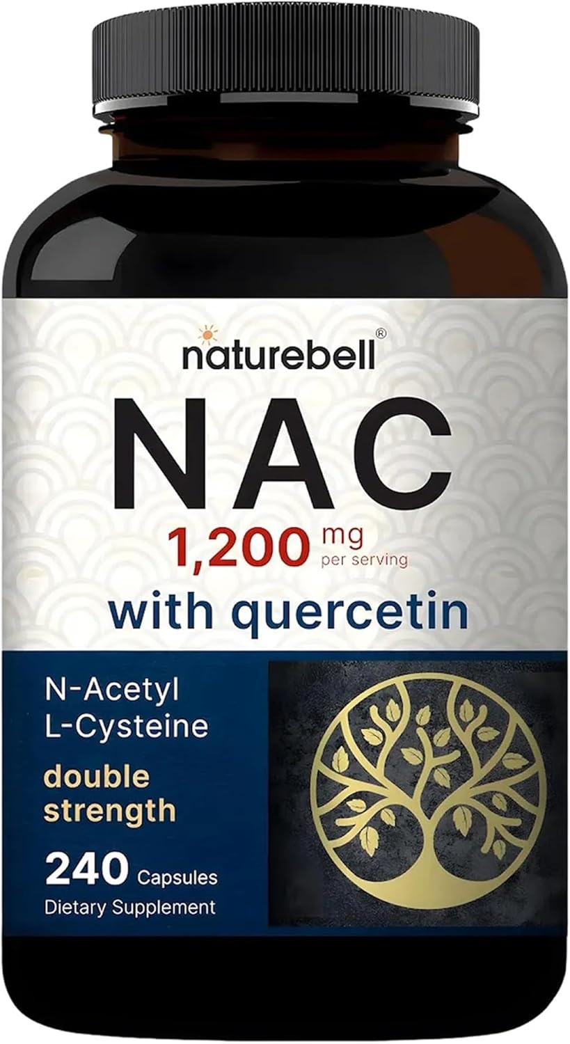 NatureBell NAC 1200mg quercetin capsules bottle