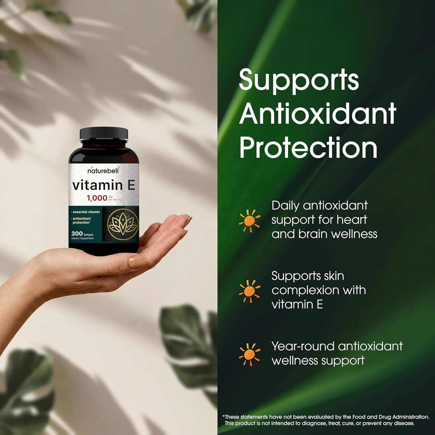 NatureBell vitamin E capsules front label