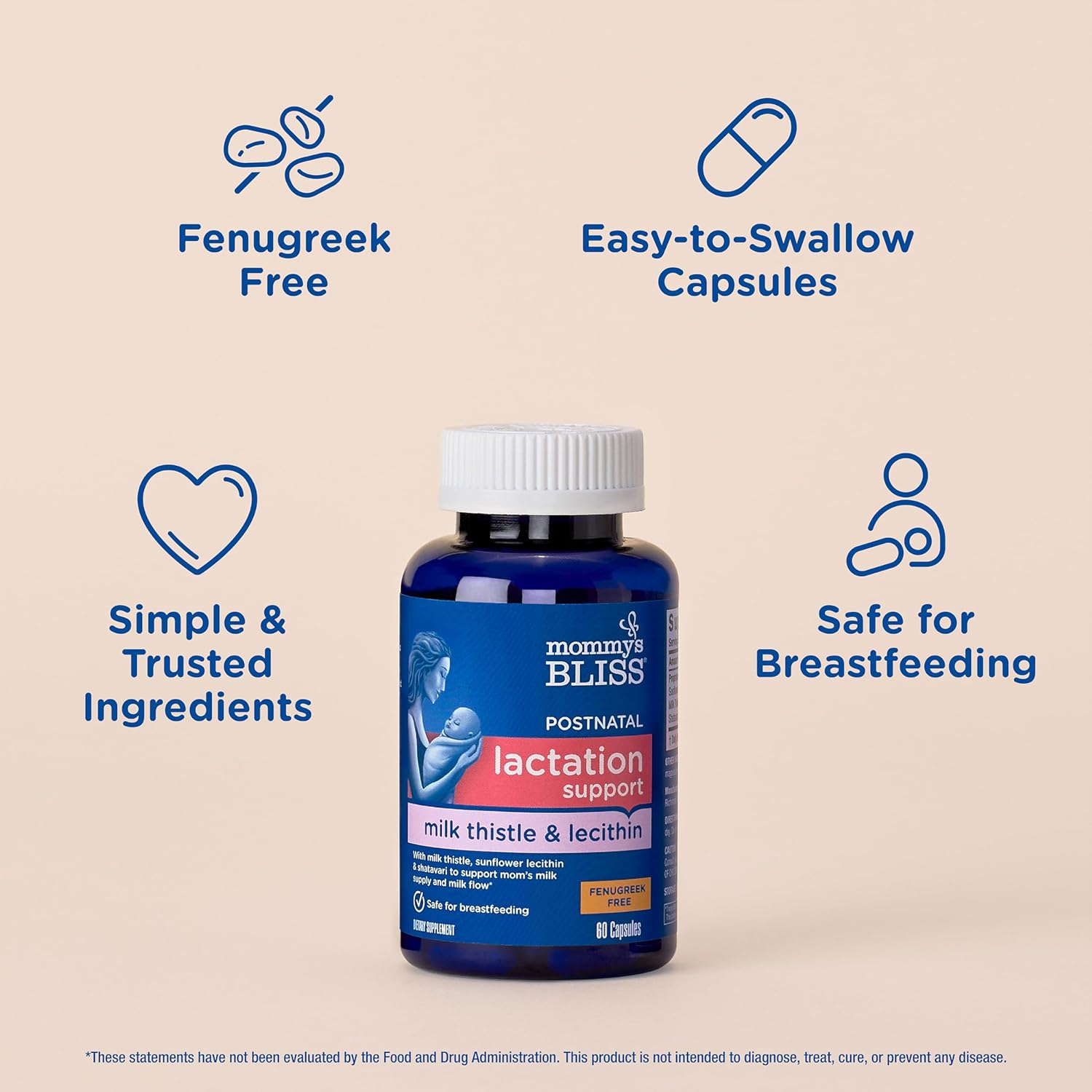 postnatal botanical wellness supplement capsules product