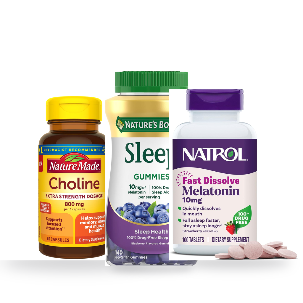 Genuine Nature Made, Nature's Bounty and Natrol bottles