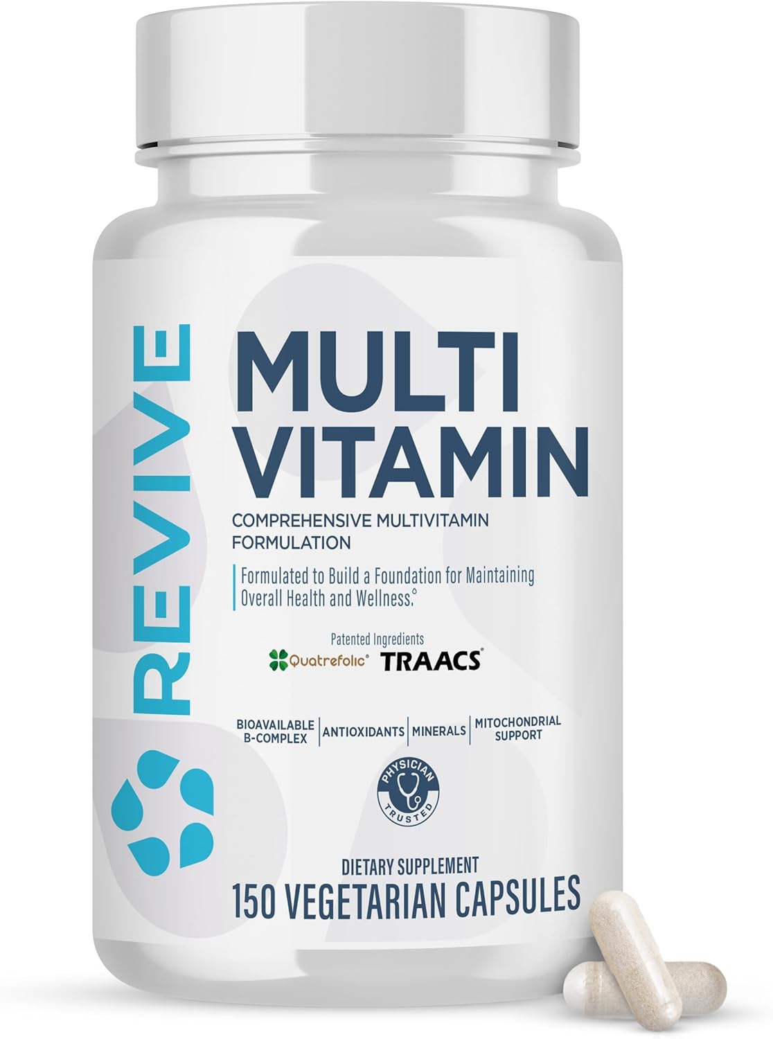 Revive multi vitamin capsules bottle daily wellness