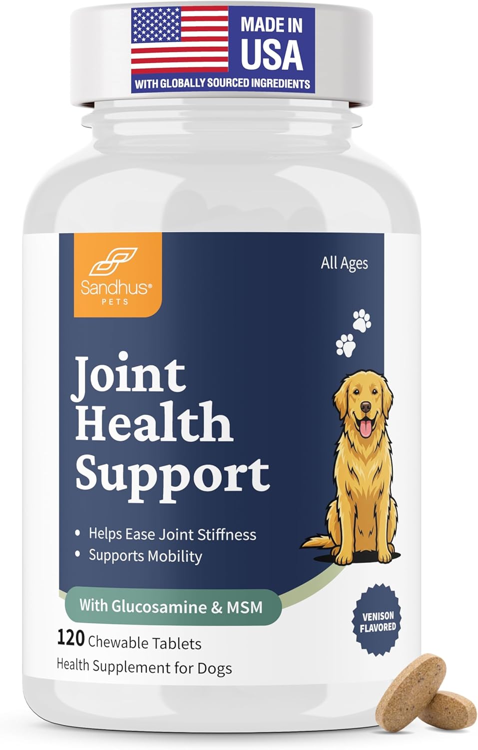 Sandhu's advanced hip and joint soft chews for dogs 120 count