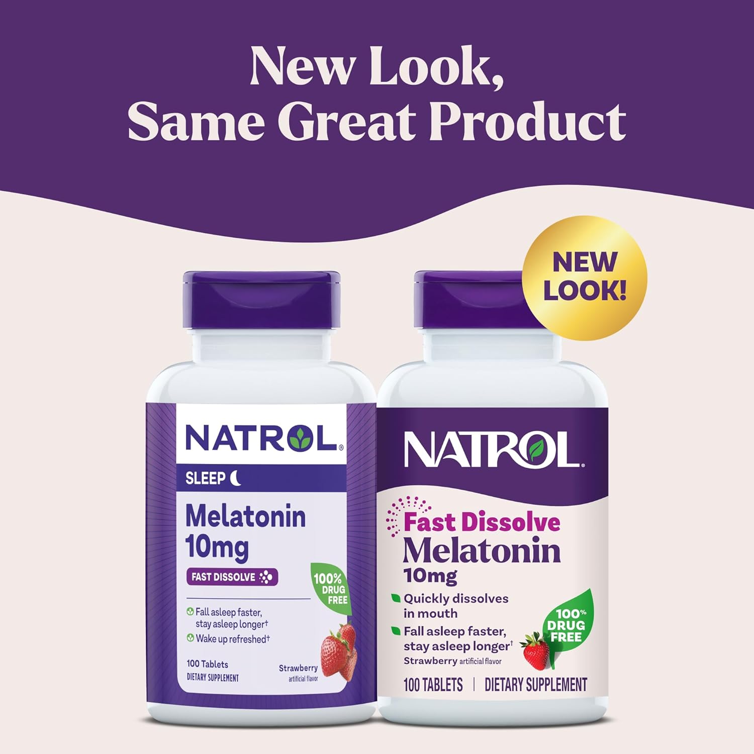 melatonin fast dissolve tablets strawberry flavor supplement
