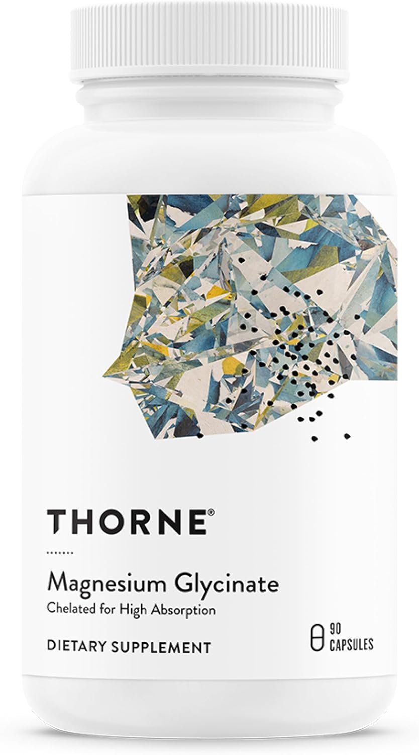 Thorne magnesium glycinate capsules bottle daily wellness