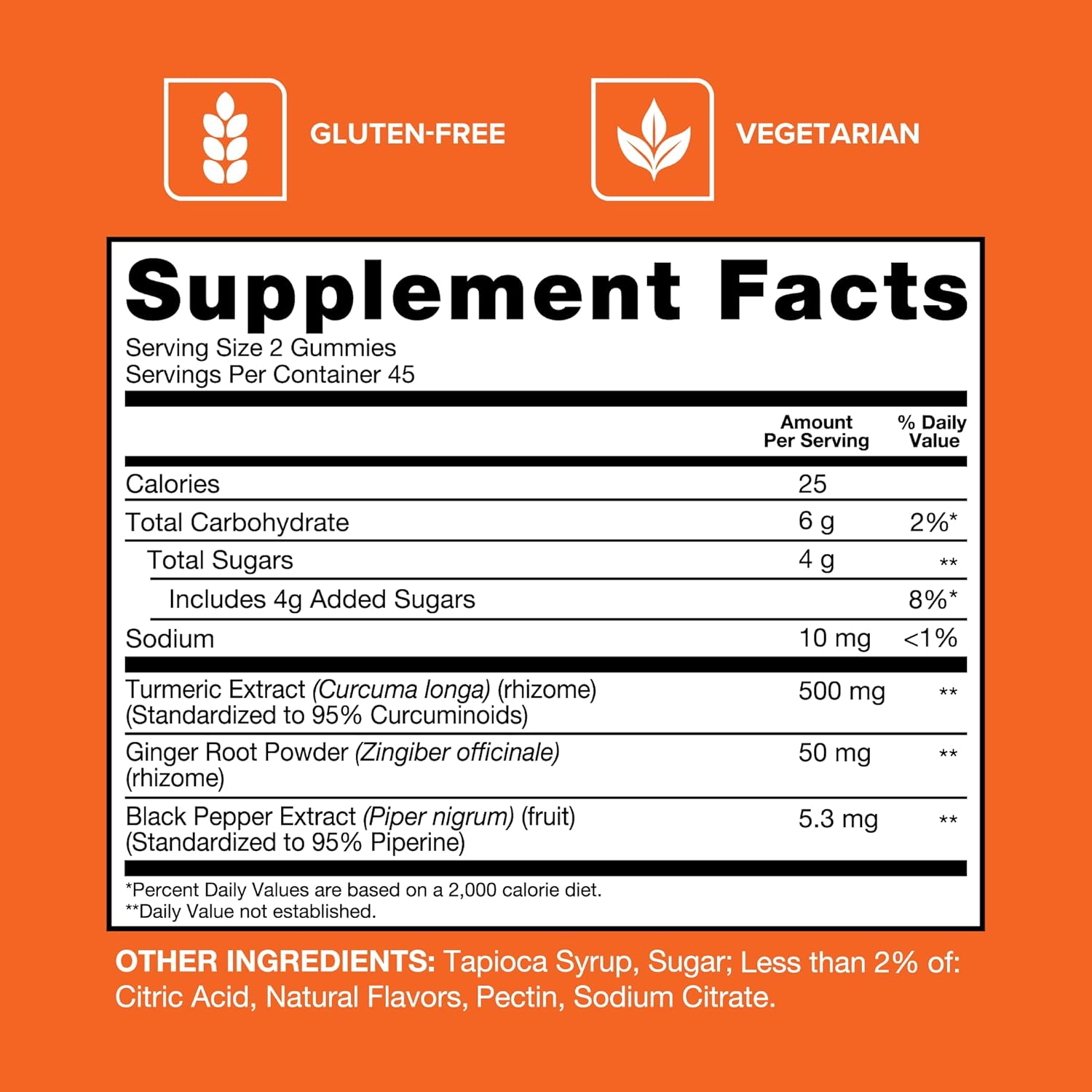 turmeric ginger gummy supplement daily wellness product
