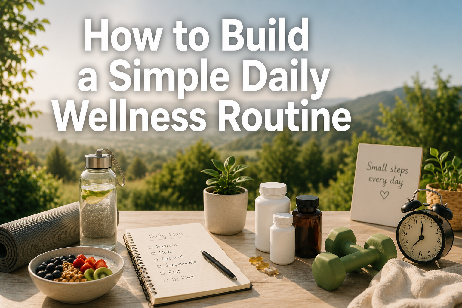 How to Build a Simple Daily Wellness Routine