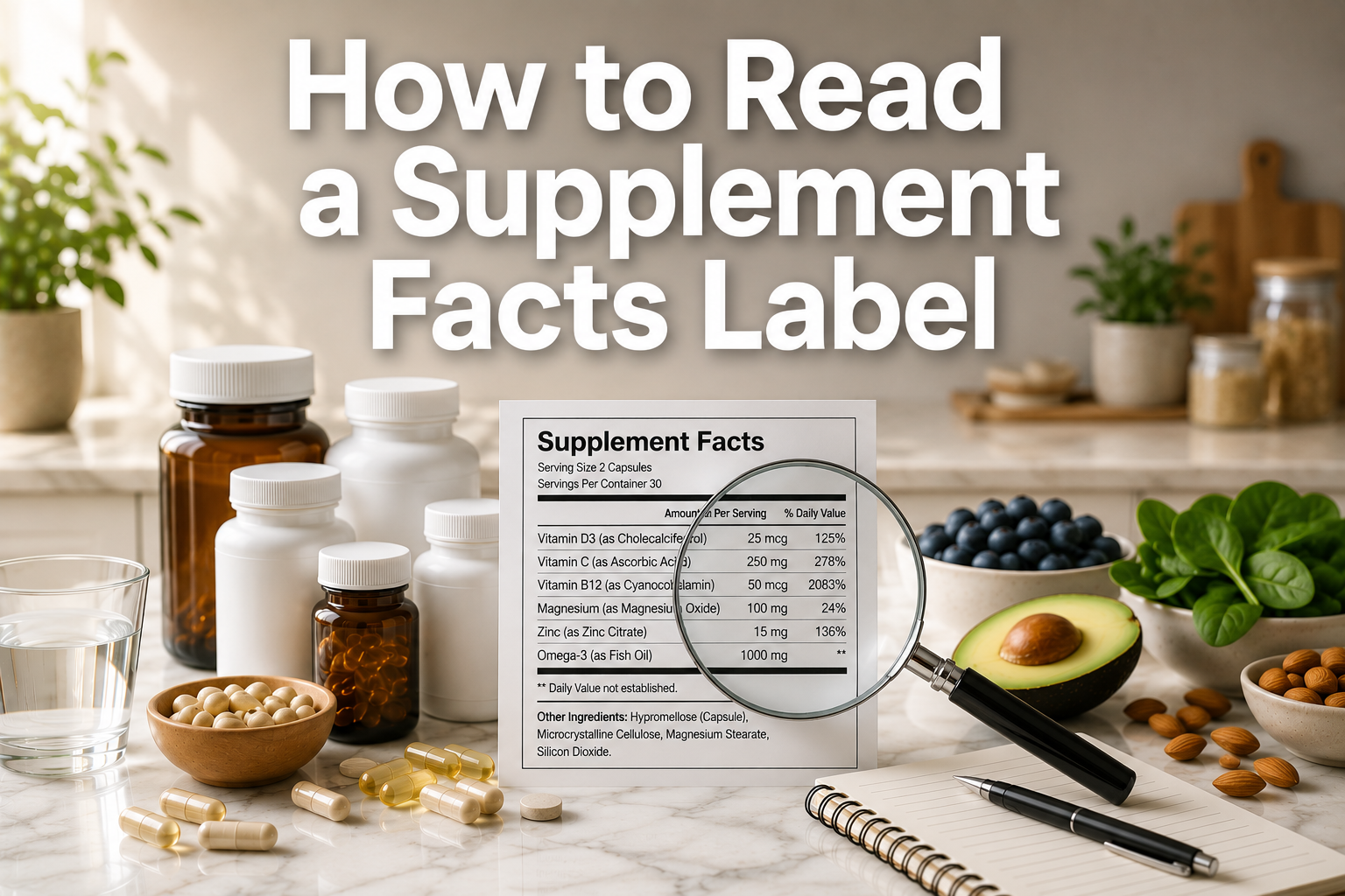 How to Read a Supplement Facts Label